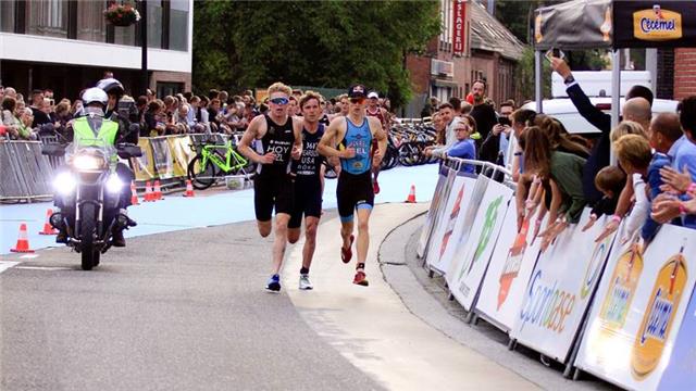 Marten van Riel took gold in our home race the European triathlon Cup Elite Men Wuustwezel